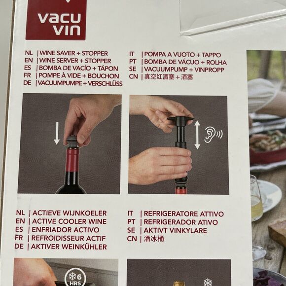 VacuVin Elegant Wine Set Barware Wine Opener Tools - Picture 5 of 9